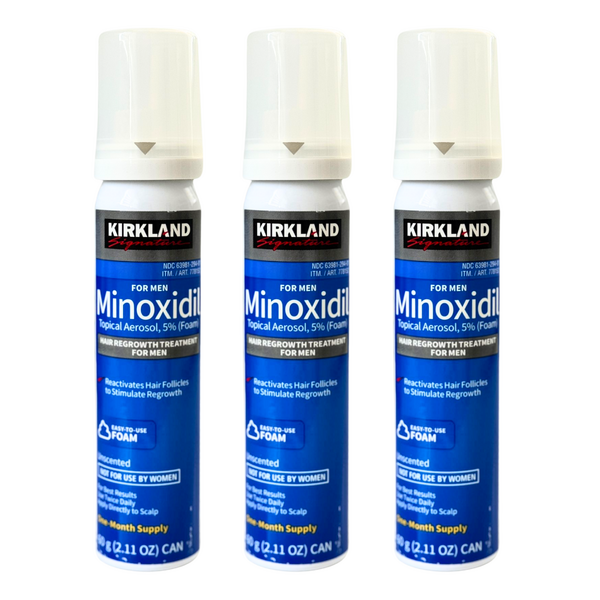 Spuma - Minoxidil Kirkland 5%, 3 Luni Aplicare, Tratament Pentru Barba / Scalp