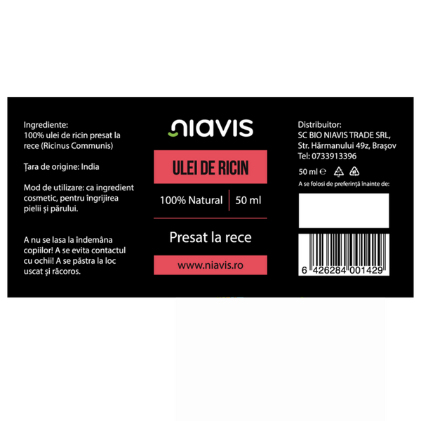 Ulei de Ricin - 50ml NIAVIS