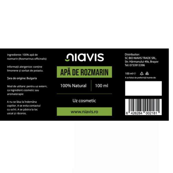 Apa de Rozmarin - 100ml NIAVIS