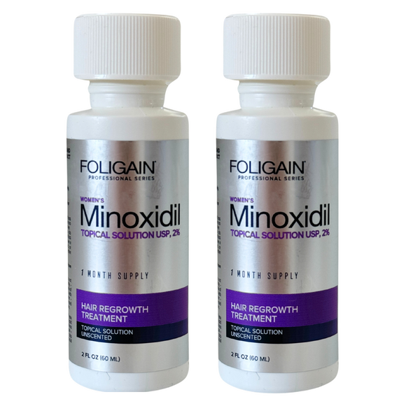 Minoxidil Foligain 2%, Pentru Femei, 2 Luni Aplicare, Tratament Impotriva Caderii Parului, Pipeta Inclusa