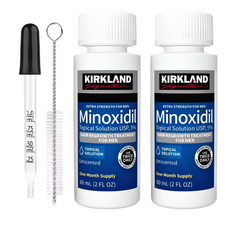 Minoxidil Kirkland 5%, 2 Luni Aplicare, Tratament Pentru Barba / Scalp
