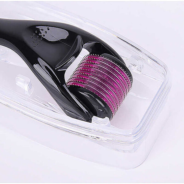 Minoxidil Member's Mark  5%, 1 Luna Aplicare, Dermaroller Cu Carcasa Protectoare, Tratament Pentru Barba / Scalp