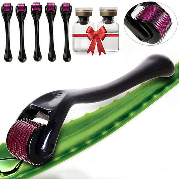 Minoxidil Foligain 5%, 3 Luni Aplicare +Dermaroller, Tratament Pentru Barba / Scalp