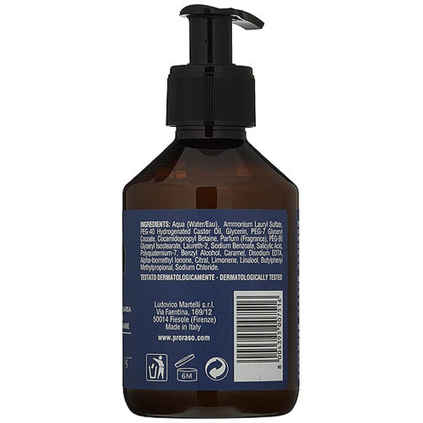 PRORASO - Sampon de barba - Azur lime - 200 ml