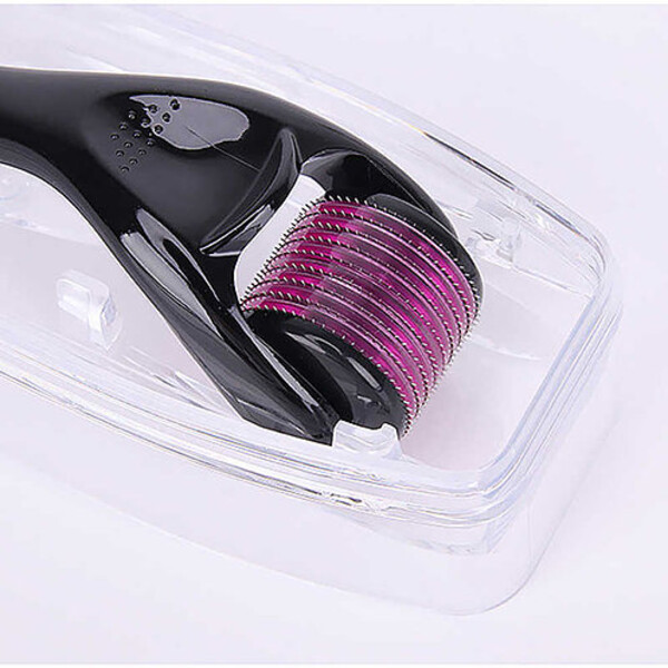 Minoxidil Member's Mark 5%, 3 Luni Aplicare ,Dermaroller Cu Carcasa Protectoare, Tratament Pentru Barba / Scalp