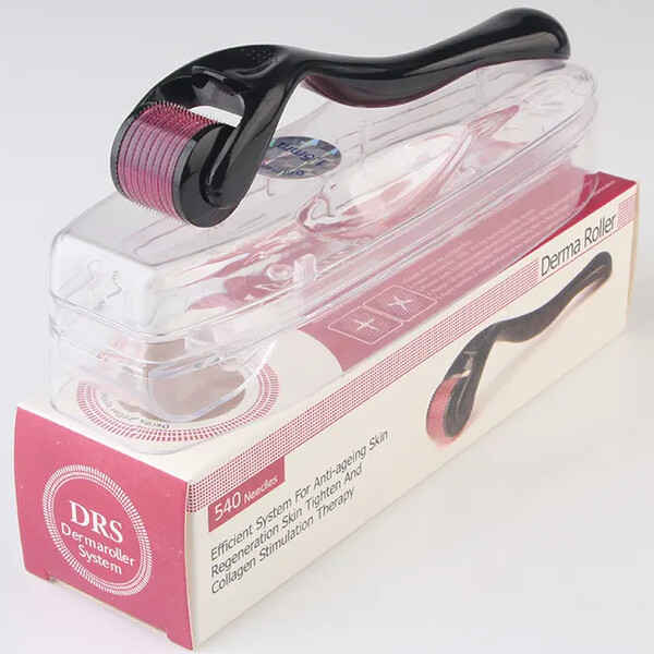 Minoxidil Member's Mark 5%, 2 Luni Aplicare, Dermaroller Cu Carcasa Protectoare, Tratament Pentru Barba / Scalp