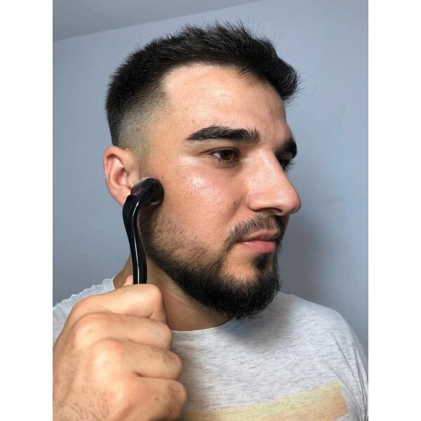 Minoxidil iiSolutions 12,5%, 1 Luna Aplicare, Dermaroller, Tratament Pentru Barba/Scalp