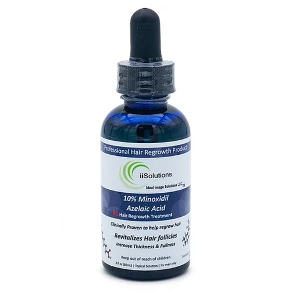 Minoxidil iiSolutions 10%, 1 Luna Aplicare, Dermaroller, Tratament Pentru Barba / Scalp