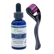 Minoxidil iiSolutions 7,5%, 1 Luna Aplicare, Dermaroller, Tratament Pentru Barba / Scalp