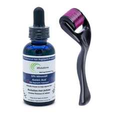 Minoxidil iiSolutions 10%, 1 Luna Aplicare, Dermaroller, Tratament Pentru Barba / Scalp