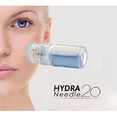 Dermaroller Hydra Needle 20, Aplicator de  ser cu micro ace Titan, Anti-îmbătrânire, Îngrijire față/păr și creșterea bărbii, Reutilizabil