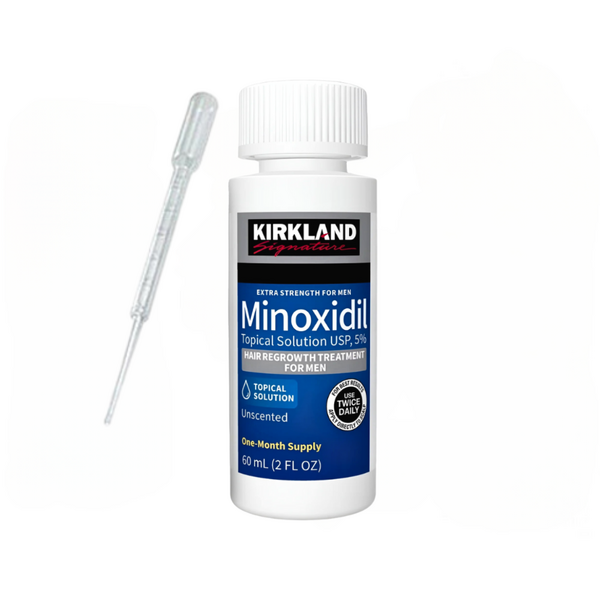 Minoxidil Dualgen 15% fara PG + Minoxidil Kirkland 5%, 2 luni aplicare, Tratament Pentru Barba / Scalp