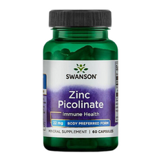 Zinc Picolinate, 22mg, Swanson, 60 caps, 1 lună administrare, Tratament pentru barba/ scalp