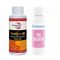 Minoxidil Dualgen 7.5% Cu PG, 2 luni aplicare, Tratament Pentru Barba / Scalp
