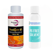 Minoxidil Dualgen 7.5% fără PG, 2 luni aplicare, Tratament Pentru Barba / Scalp