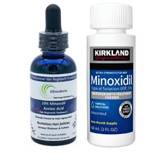 Minoxidil iiSolutions 10%, Minoxidil Kirkland 5%, 2 luni aplicare, Tratament Pentru Cresterea Parului / Barbii