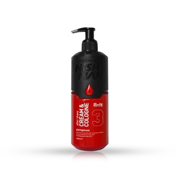After shave - NISH MAN 3  balsam si apa de colonie, 400 ml