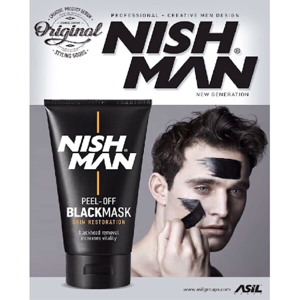 Masca neagra - NISH MAN - 200 ml