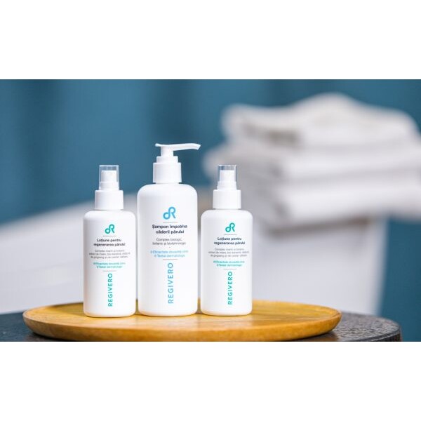 Set Regivero - Tratament natural profesional pentru regenerarea si cresterea parului