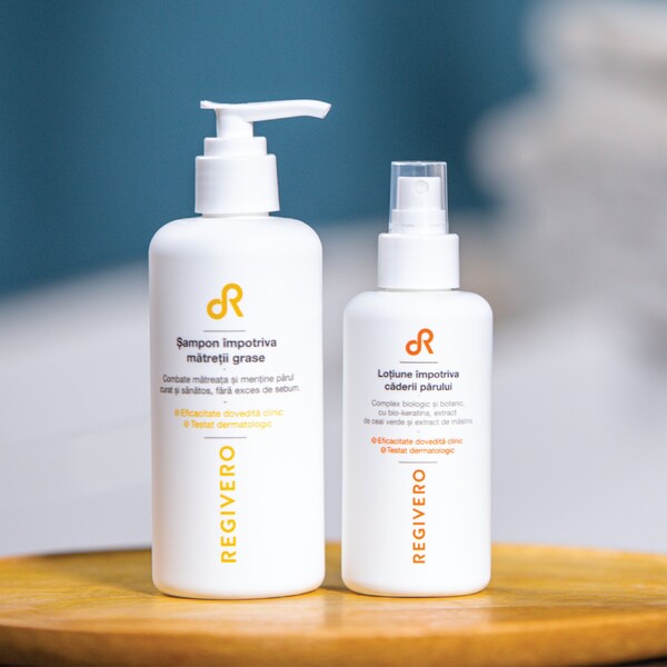 Regivero - Set ingrijire par anti-matreata grasa cu efect calmant, sebo-regulator
