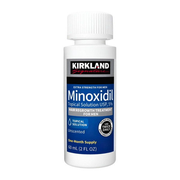 Set Complet pentru Creșterea Bărbii și Părului: MinoxidilMax Zero Mino și Minoxidil Kirkland 5% - Tratament Eficient pentru 1 Lună
