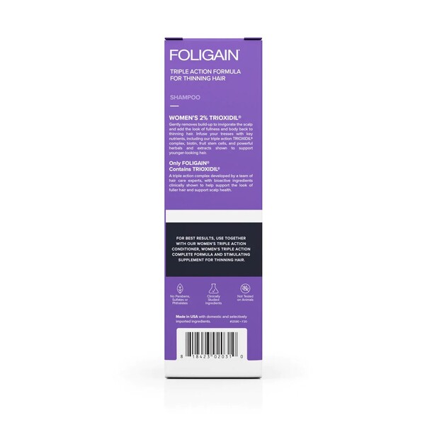 FOLIGAIN Sampon Pentru Cresterea Parului La Femei Cu 2% Trioxidil, 236 ml