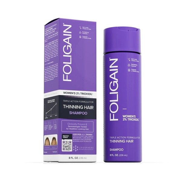 FOLIGAIN Sampon Pentru Cresterea Parului La Femei Cu 2% Trioxidil, 236 ml