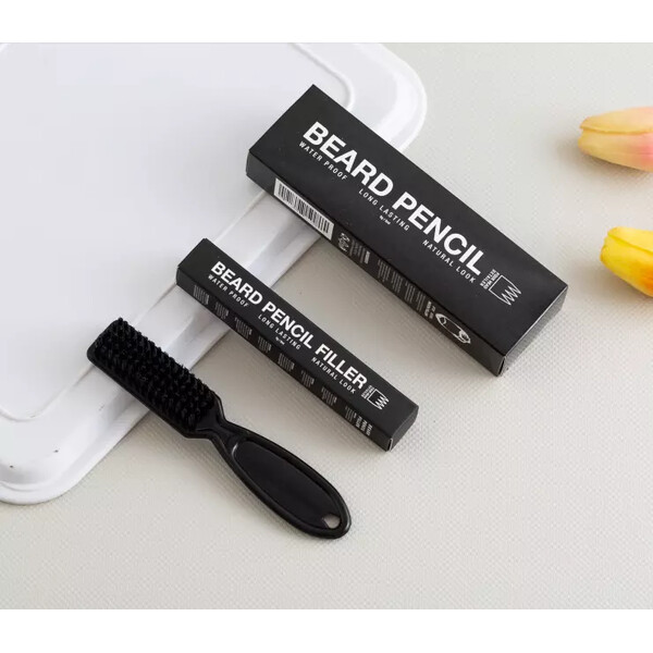 Kit Perie si Creion contur/umplere goluri din barba