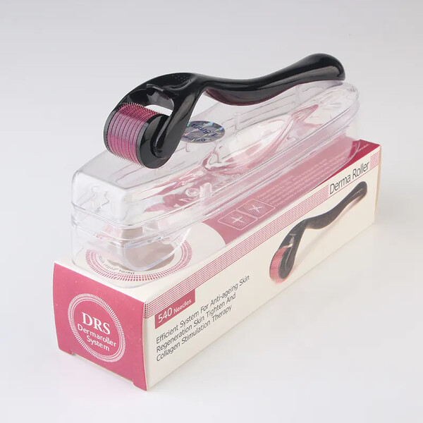 Minoxidil Member's Mark  5%, 1 Luna Aplicare, Dermaroller Cu Carcasa Protectoare, Tratament Pentru Barba / Scalp