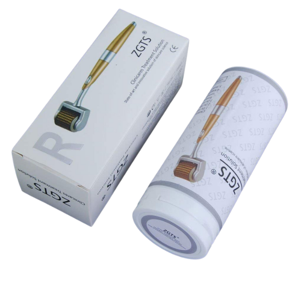 Dermaroller ZGTS Cu Capac Protector, 192 ace din titan, 3 luni utilizare, Tratament Pentru Barba / Scalp