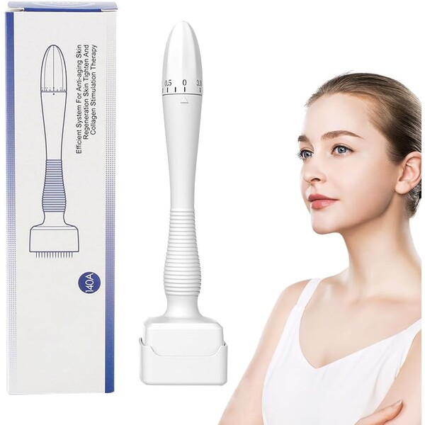 Derma Stamp 140 Ace, Marimi Reglabile - 0.5 mm - 3 mm, Pentru Barba / Scalp