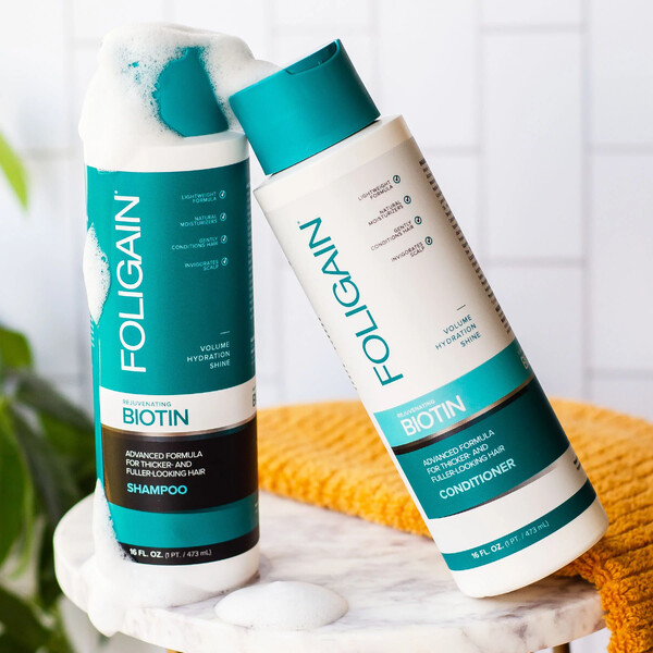 Foligain Conditioner de intinerire / intretinere cu biotina 473ml (Pentru par) / Unisex