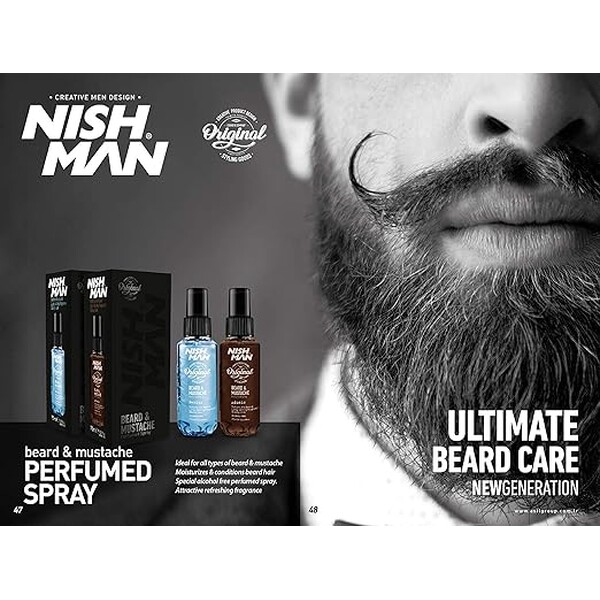 Parfum de barba Genius - NISH MAN - 75 ml