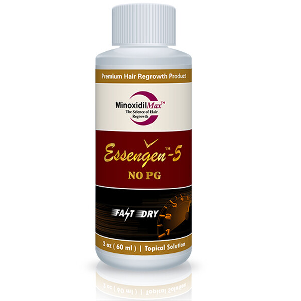 Minoxidil EssenGen 5% - Absorbtie Rapida, fara PG, 1-2 luni aplicare, Tratament Pentru Barba / Scalp, Unisex