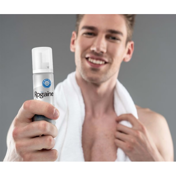 Spuma - Minoxidil Rogaine 5%, 1 Luna Aplicare, Tratament Pentru Barba / Scalp