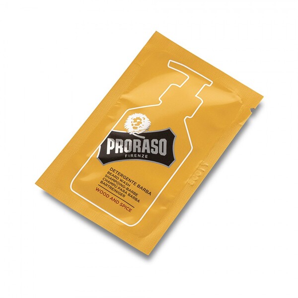 TESTER - SAMPON DE BARBA PRORASO WOOD AND SPICE 4 ML