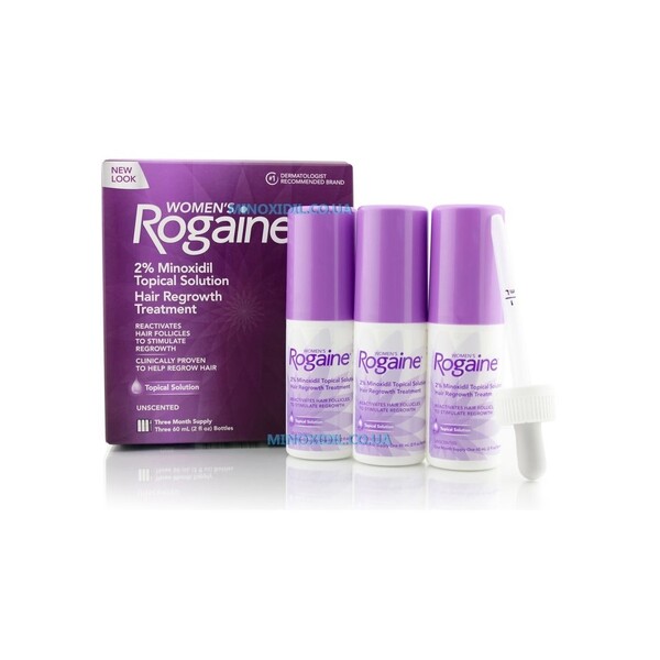 Minoxidil Rogaine 2%, Pentru Femei, 3 Luni Aplicare, Tratament Impotriva Caderii Parului