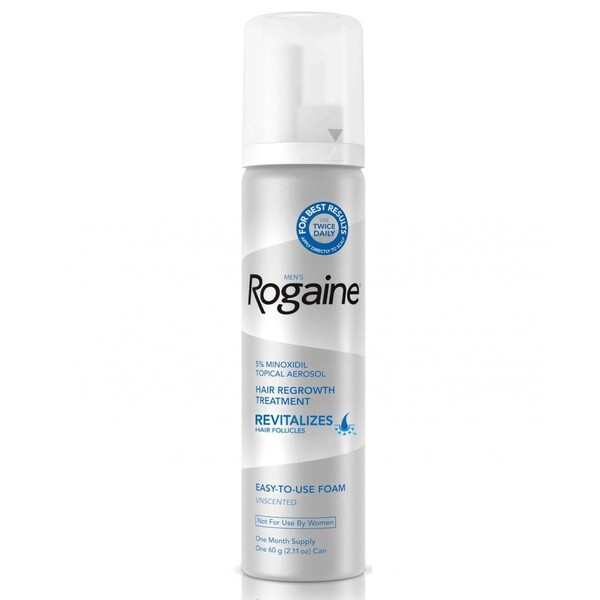 Spuma - Minoxidil Rogaine 5%, 1 Luna Aplicare, Tratament Pentru Barba / Scalp