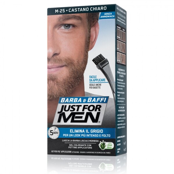 VOPSEA PENTRU BARBA SI MUSTATA JUST FOR MEN CASTANO CHIARO M-25 - Saten Deschis